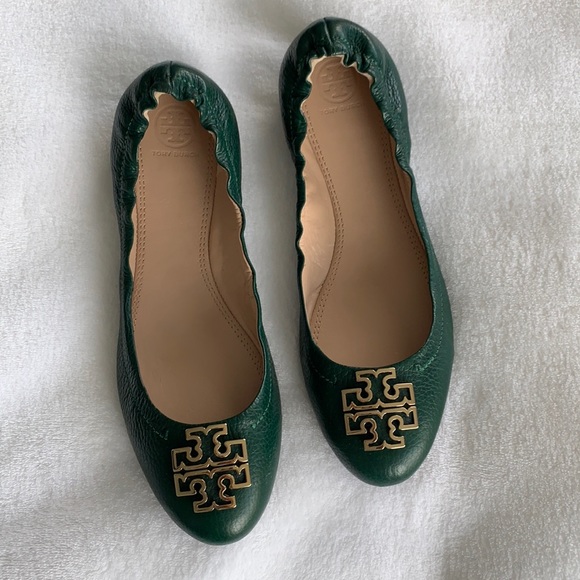 Tory Burch Melinda Flat Tumbled Leather- 9.5 - Picture 1 of 6